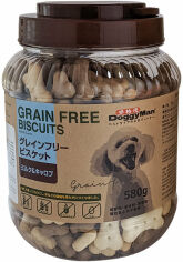 Акция на Ласощі для собак DoggyMan Biscuits Milk&Carob печиво бісквіт молоко&кероб 580 г (56184) от Y.UA