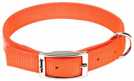Акція на Двошаровий світловідбиваючий нашийник Coastal for Hunting Dogs Double-Ply Reflective Collar для собак помаранчевий 2.5х56 см від Y.UA