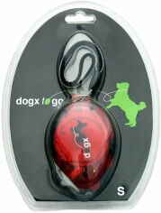 Акція на Поводок-рулетка Flamingo Dogx2GO Belt Glassy S для собак до 12 кг светоотражающая стрічка 2 м червоний від Y.UA