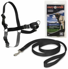 Акция на Шлея Premier Easy Walk для собак антіривок чорна Xl 0.182 кг от Y.UA