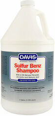 Акція на Шампунь Davis Sulfur Benz Shampoo для собак і котів із захворюваннями шкіри, з пероксидом бензоїлу, сірої, саліцилової кислотою 3.8 л (52297) від Y.UA