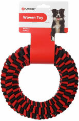 Акция на Іграшка для собак Flamingo Movas Woven Ring Кільце плетене 20 см (5400585175240) от Y.UA
