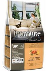 Акция на Сухий корм для дорослих котів Pronature Holistic Adult зі смаком качки і апельсинів 5.44 кг (65672555067) от Y.UA