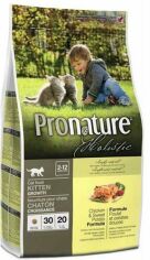 Акция на Сухий корм для кошенят Pronature Holistic Kitten зі смаком курки та батата 5.44 кг (65672541060) от Y.UA