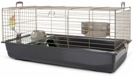 Акція на Клітка Savic Nero 3 De Luxe для морських свинок та карликових кроликів сіра 100х50х47 см (56217) від Y.UA