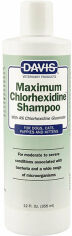 Акція на Шампунь Davis Maximum Chlorhexidine Shampoo з 4% хлоргексидином для собак і котів захворюваннями шкіри і шерсті 355 мл (52283) від Y.UA