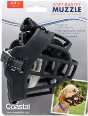 Акция на Намордник Coastal Soft Basket Muzzle силіконовий для собак р. 2 чорний (01365_BLK02) от Y.UA