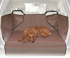 Акция на Захисна накидка в багажник K & H Economy Cargo Cover для перевезення собак коричнева от Y.UA