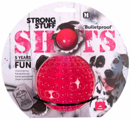 Акція на Суперміцна іграшка Flamingo Shots Ball м'яч для собак гумовий 9 см від Y.UA