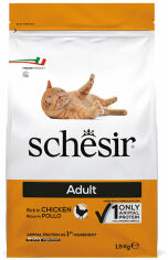 Акция на Сухий монопротеїновий корм Schesir Dry Cat Adult Chicken для котів 1.5 кг (ШКВК1.5) от Y.UA