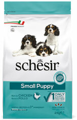Акція на Сухий монопротеїновий корм Schesir Dry Dog Small Puppy для цуценят міні та малих порід 2 кг (53828) від Y.UA
