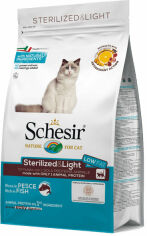 Акция на Сухий монопротеіновий корм Schesir Cat Sterilized & Light для стерилізованих кішок і кастрованих котів для котів схильних до повноти 1.5 кг от Y.UA
