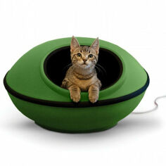 Акція на Лежак-будиночок K & H Pet Products Thermo-Mod Dream Pod з електропідігрівом для котів (5382) від Y.UA