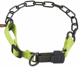 Акция на Нашийник для собак Sprenger Adjustable Collar with Assembly Chain середня ланка 3 мм 60-65 см зелена вороняна сталь (51152) от Y.UA