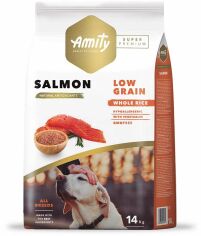 Акция на Сухий корм Amity Super Premium Salmon із лососем 14 кг (603 Salmon 14 KG) от Y.UA