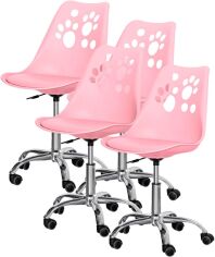 Акція на Комплект дитячих крісел Evo-Kids Indigo 4 шт. Pink (H-232 PN/PN -Х4) від Rozetka