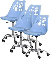 Акция на Комплект дитячих крісел Evo-Kids Indigo 4 шт. Blue (H-232 BL/BL -Х4) от Rozetka
