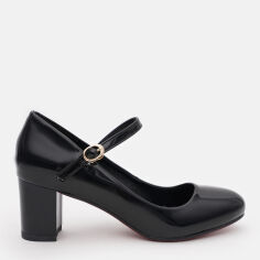 Акція на Жіночі туфлі Мері Джейн QQ Shoes AF-51 38 24.2 см Чорні від Rozetka