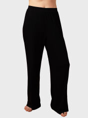Акция на Піжамні штани жіночі з віскози brabrabra Ніжний дотик HOM25313010 S Чорні от Rozetka