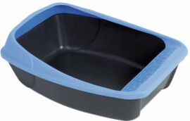 Акция на Туалет для котів Mps Virgo Dark Grey/Blue з рамкою 52х39х20 см (8022967012751) от Y.UA
