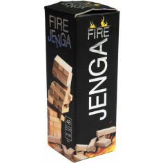 Акція на Настільна гра розважальна (5-7 років) Strateg Fire Jenga 48 брусків (30848) від Comfy UA