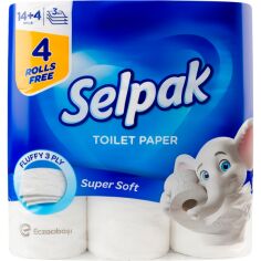 Акция на Туалетная бумага Selpak Super Soft 3 слоя 18шт от MOYO