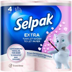 Акція на Туалетная бумага Selpak Perfumed с ароматом Пудра 4шт від MOYO