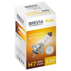 Акция на Лампа Brevia галогеновая H7 12V 100W PX26d Rally CP (12070RC) от MOYO
