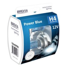 Акция на Лампа Brevia галогеновая H4 12V 60/55W P43t Power Blue S2 (12040PBS) от MOYO