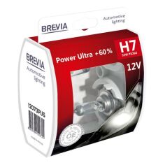 Акция на Лампа Brevia галогеновая H7 12V 55W PX26d Power Ultra+ 60% S2 (12070PUS) от MOYO