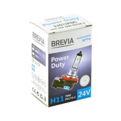 Акция на Лампа Brevia галогеновая H11 24V 70W PGJ19-2 Power Duty CP (24011PDC) от MOYO
