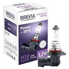 Акция на Лампа Brevia галогеновая H10 12V 45W PY20d Power +30% CP (12050PC) от MOYO
