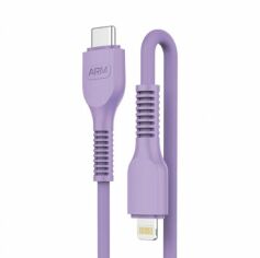 Акція на ArmorStandart Cable USB-C to Lightning 3A 1m Purple (ARM65290) від Stylus