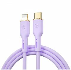 Акция на Wiwu Cable USB-C to Lightning YQ01 Vigor Series 1.2m Purple от Stylus