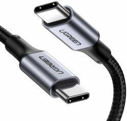 Акция на Ugreen Aluminum USB-C to USB-C 100W 5A 1m Black (70427) от Stylus