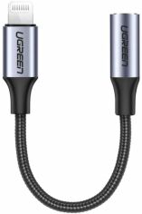 Акция на Ugreen Adapter Lightning to 3.5mm F Headphone Jack 10cm Grey (30756) от Stylus