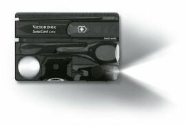Акция на Victorinox Swisscard Lite 82x54x4мм/13предметов/черный-прозрачный (0.7333.T3) от Stylus