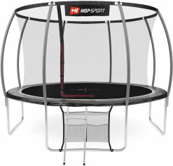 Акція на Hop-Sport Premium 12 ft с черно-серый с внутренней сеткой 366 cм від Stylus