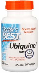 Акція на Doctor's Best, Ubiquinol with Kaneka, 100 mg, 60 Softgels (DRB-00205) від Stylus
