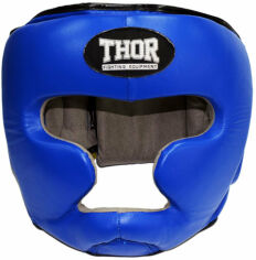 Акція на Шлем для бокса Thor 705 L /Кожа / синий від Stylus