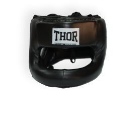 Акція на Шлем для бокса Thor Nose Protection 707 Xl /Кожа / черный від Stylus