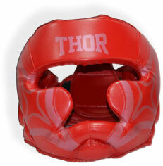 Акція на Шлем для бокса Thor Cobra 727 L /Кожа / красный від Stylus