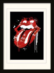 Акция на Постер в раме Pyramid International Rolling Stones Graffiti Lips 30x40 см (MP10773P-PL) от Stylus