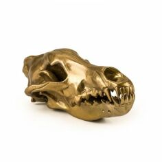 Акція на Статуэтка Seletti Diesel-wolf skull волчий череп 14х28х12 см (10892) від Stylus