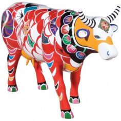Акция на Коллекционная статуэтка корова Cow Parade Shanghai Cow Size L (46780) от Stylus