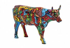 Акція на Коллекционная статуэтка корова Cow Parade Moo York Celebration Size L (46358) від Stylus
