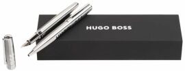 Акция на Набор Hugo Boss Label Chrome шариковая ручка и перьевая ручка HSH2092B+HSH2094B (HPBP209B) от Stylus