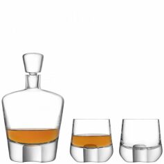 Акція на Набор для виски Lsa International Whisky Cut Графин и два стакана (G1521-00-333) від Stylus