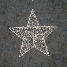 Акция на Звезда декоративная серебристая, диам 58 см, 120led Luca от Stylus