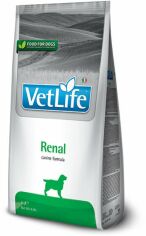 Акция на Сухой корм для собак Farmina Vet Life Renal диетическое питание для поддержания функции почек 2 кг (160,380) от Stylus